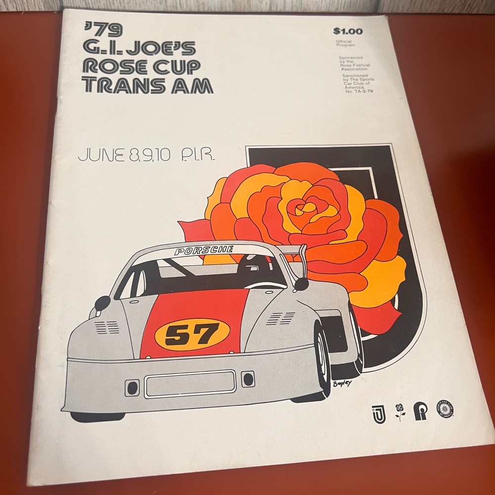1979 GI Joes Rose Cup Trans Am Official Program Portland International Raceway‎